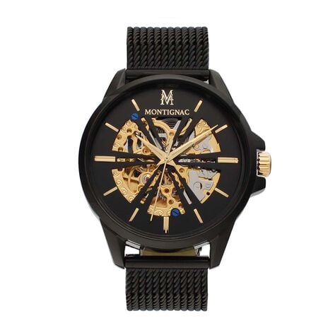 Montre Montignac Round Automatique Noir - Montres Homme | Histoire dOr